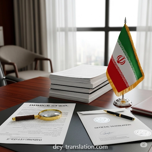ترجمه رسمی مدارک مهاجرت در دارالترجمه دی